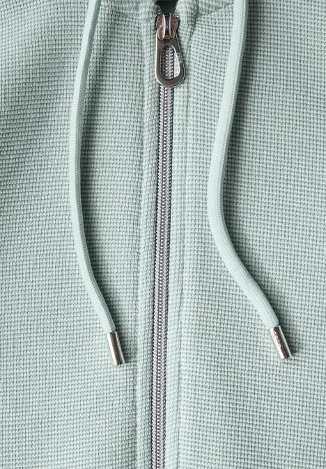 Two-Tone Kapuzenjacke cool salvia green