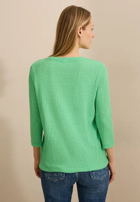 Gestreiftes Shirt iced neon green