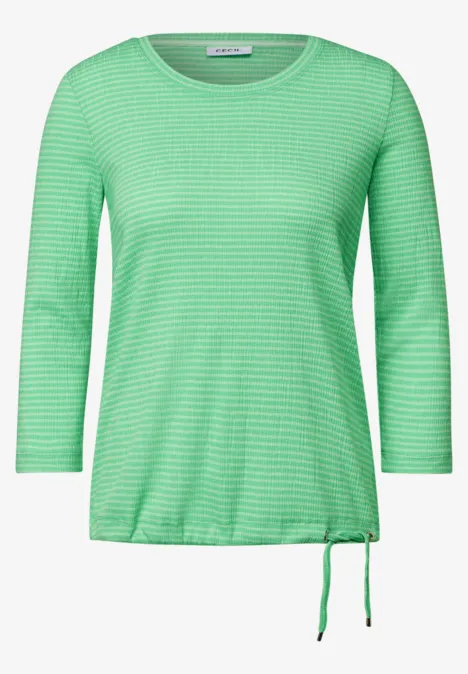 Gestreiftes Shirt iced neon green