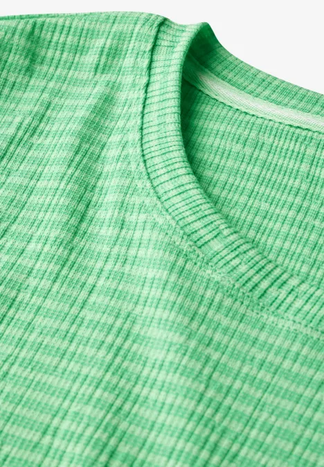 Gestreiftes Shirt iced neon green