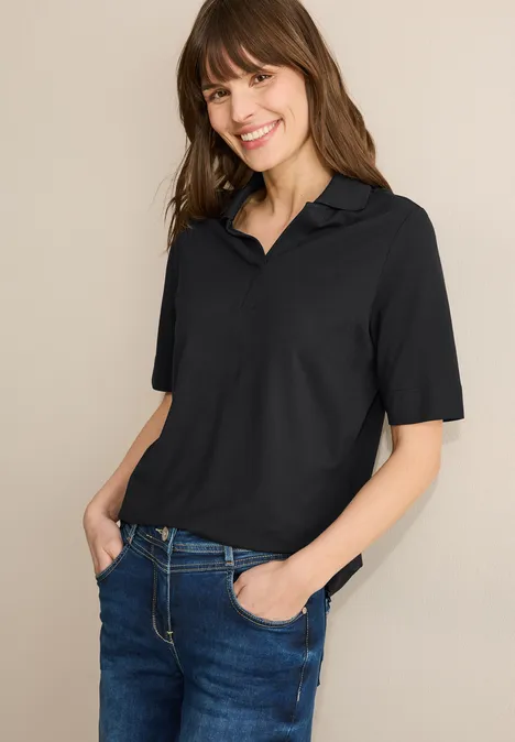 Piqué Poloshirt Black