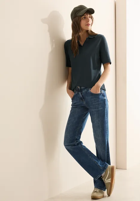 Piqué Poloshirt slate khaki