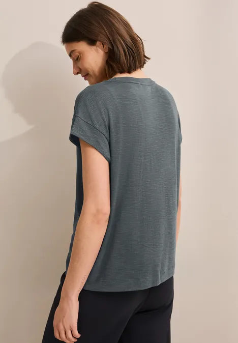 Softes Strukturshirt slate khaki