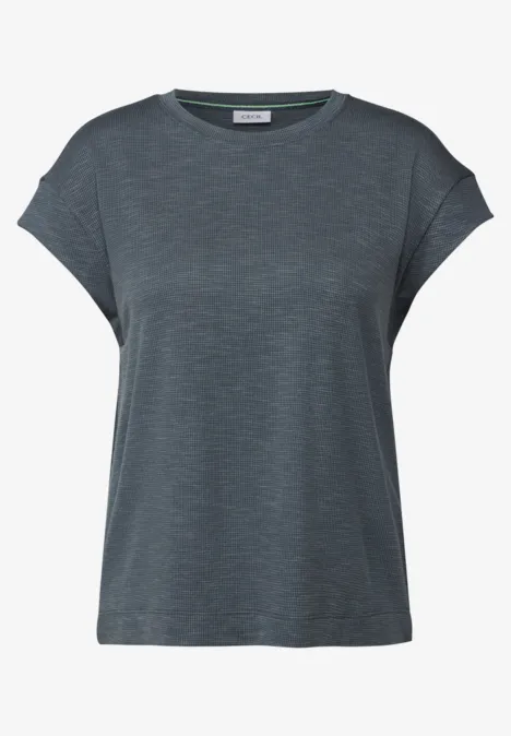 Softes Strukturshirt slate khaki