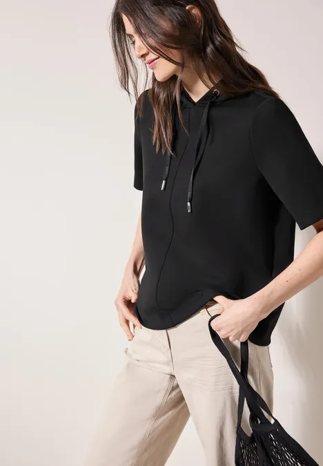 Silk-Touch Hoodie Black