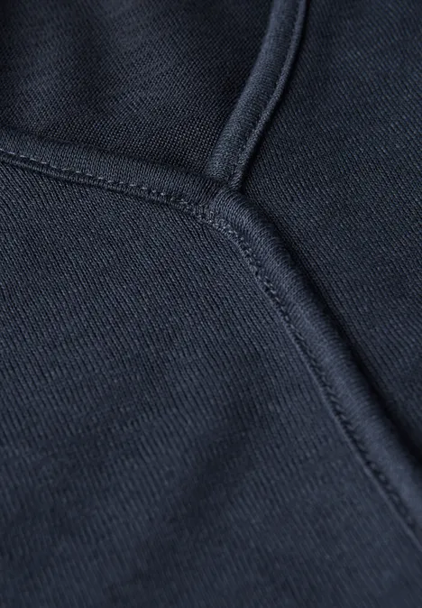 T-Shirt mit Deko-Nähten universal blue