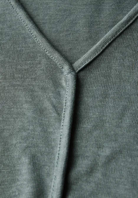 T-Shirt mit Deko-Nähten balmy khaki