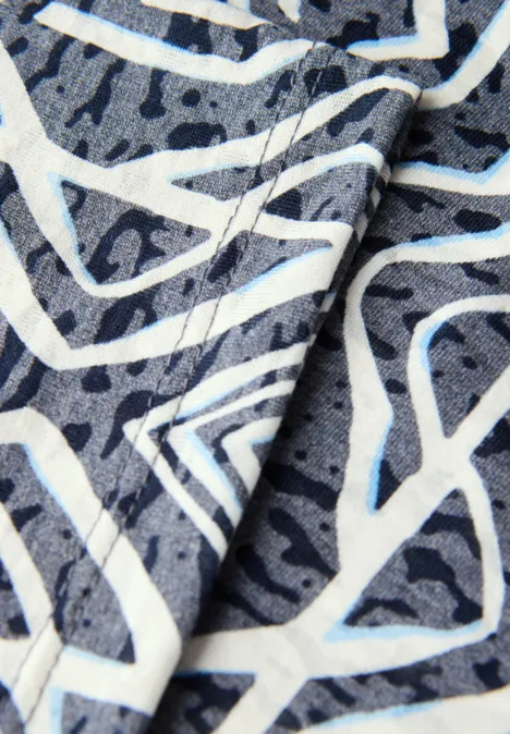 T-Shirt in Ausbrenner-Optik universal blue