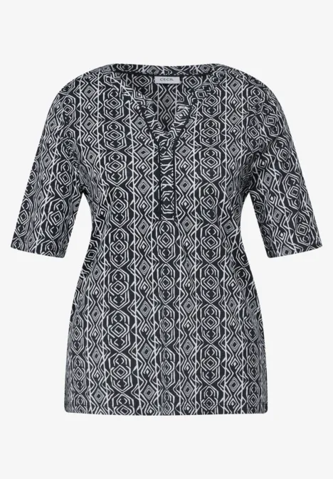 Shirt im Tunika-Look universal blue