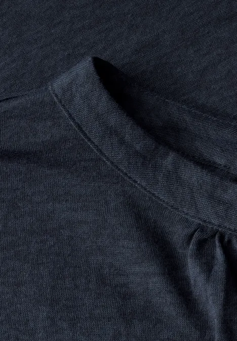 Shirt mit Ausbrenner-Muster universal blue