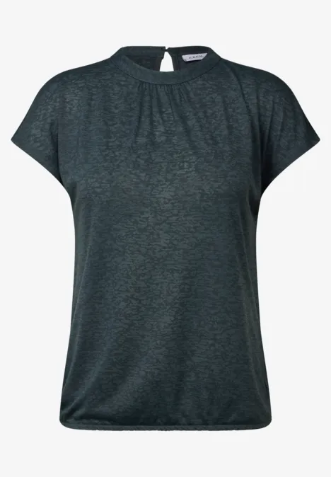 Shirt mit Ausbrenner-Muster slate khaki
