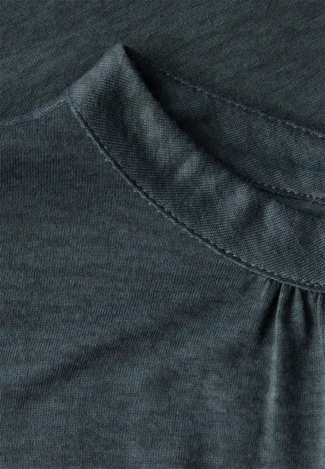 Shirt mit Ausbrenner-Muster slate khaki