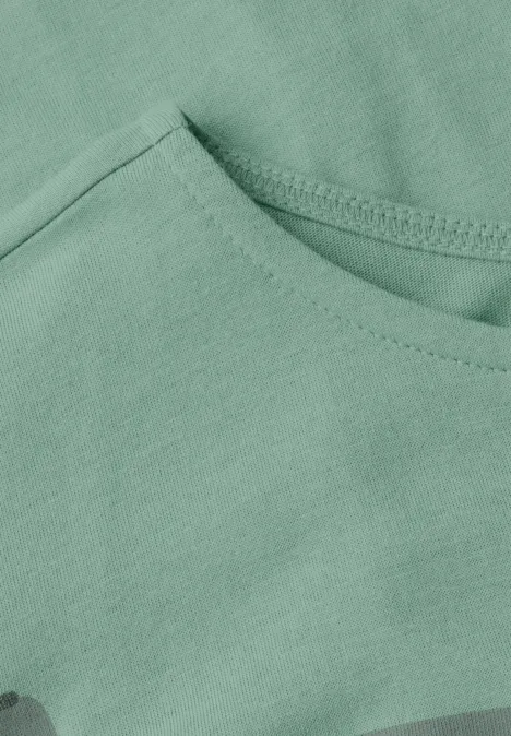 T-Shirt mit Grafik Print matcha green