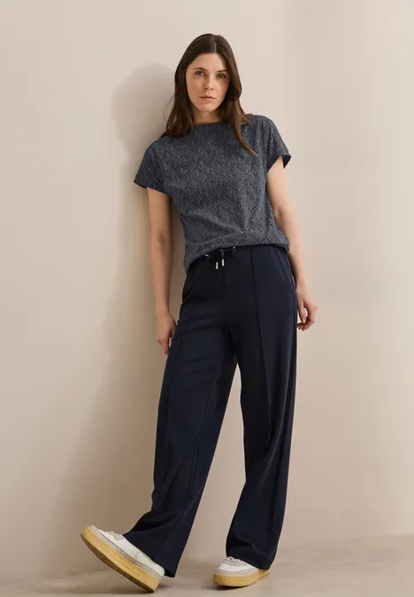 Melange-Look Shirt universal blue melange
