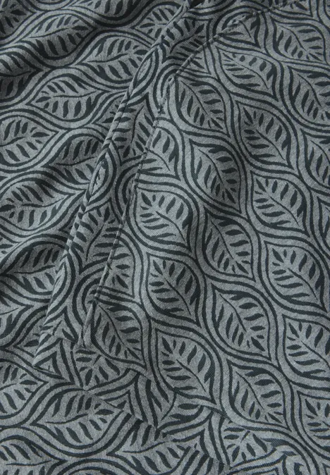 Melange-Look Shirt slate khaki melange