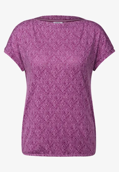 Melange-Look Shirt anemone pink melange
