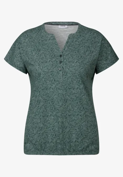 T-shirt au look tunique slate khaki