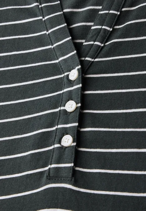 Gestreiftes Shirt slate khaki