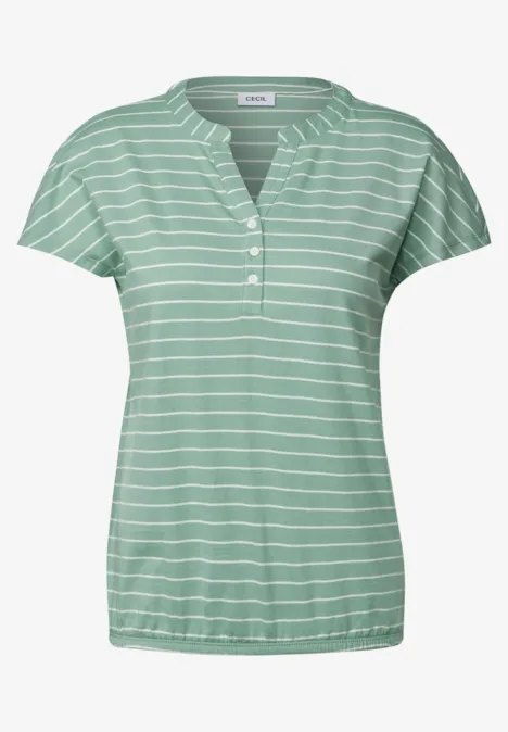Gestreiftes Shirt matcha green Gestreiftes Shirt matcha green