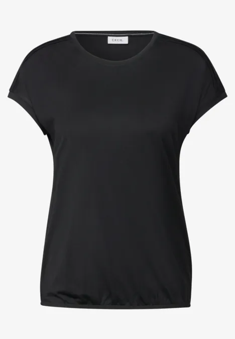 Shirt in Unifarbe Black