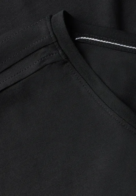 Shirt in Unifarbe Black