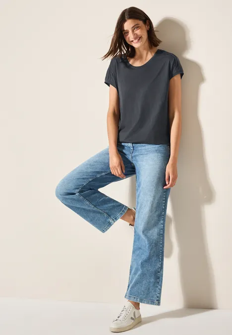 Shirt in Unifarbe volcanic grey Shirt in Unifarbe volcanic grey