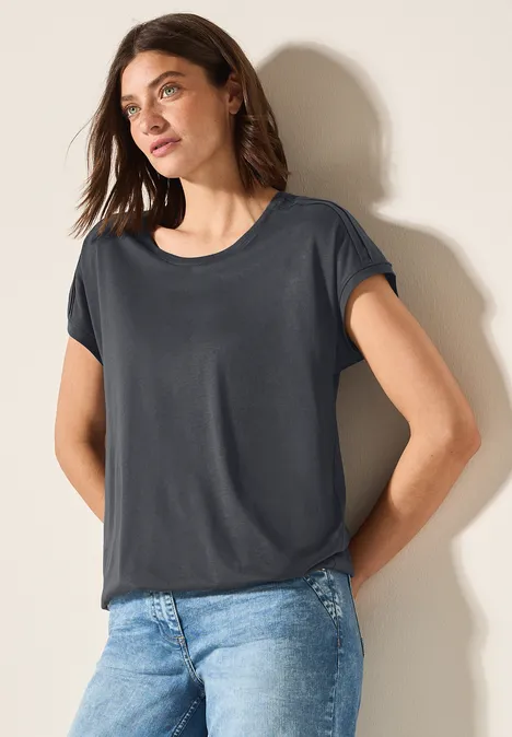 Shirt in Unifarbe volcanic grey Shirt in Unifarbe volcanic grey