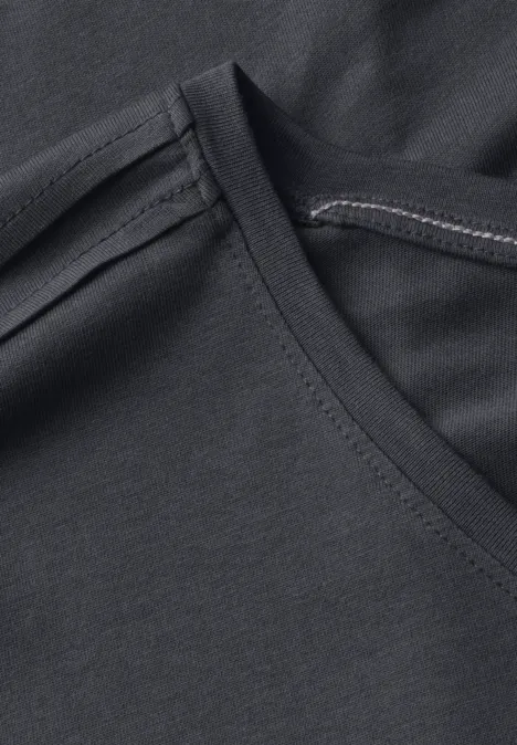 Shirt in Unifarbe volcanic grey Shirt in Unifarbe volcanic grey
