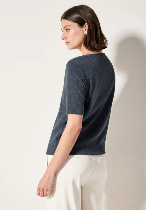 Strukturshirt rain blue
