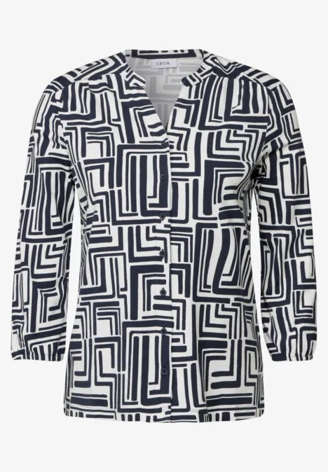 Shirt im Tunika-Look universal blue