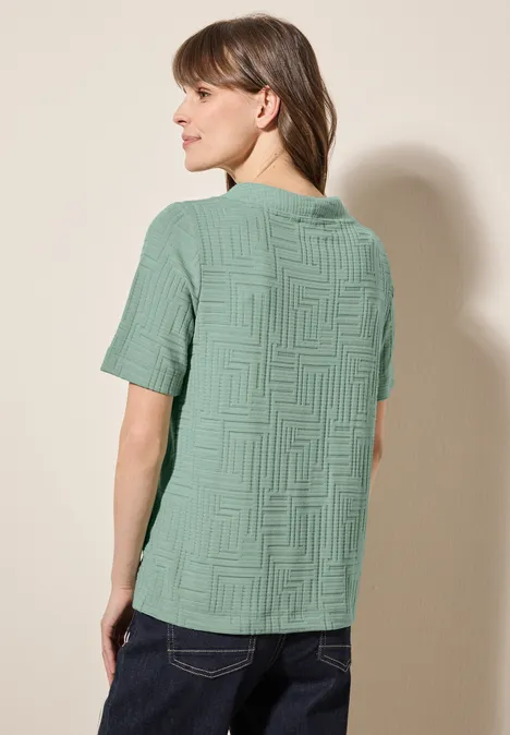 Jaquard T-Shirt matcha green