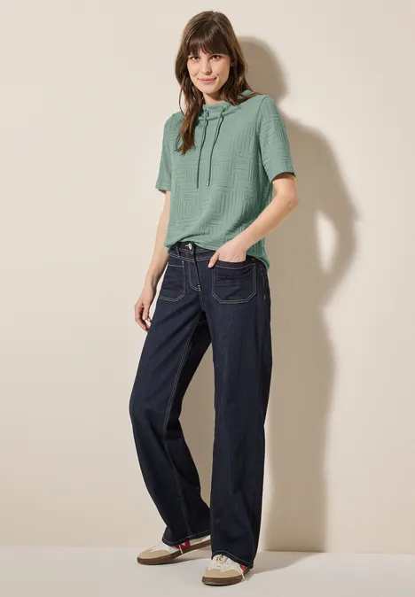 Jaquard T-Shirt matcha green