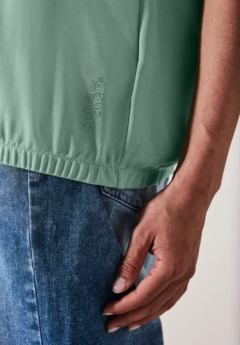 Softes Poloshirt matcha green