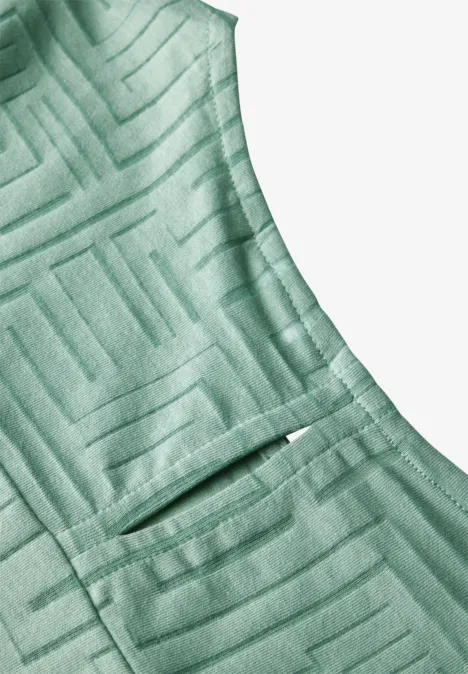 T-Shirt in Ausbrenner-Optik matcha green