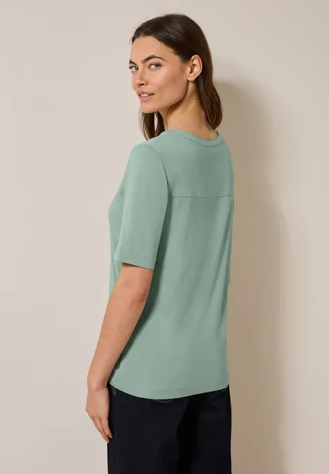 Shirt im Tunika-Look matcha green