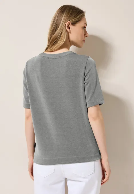 Gestreiftes Shirt slate khaki