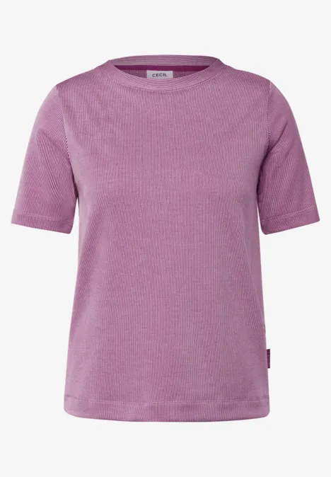Gestreiftes Shirt anemone pink