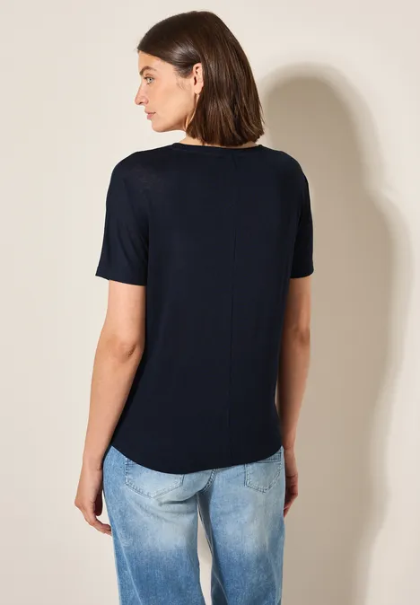 Shirt in Leinen-Optik universal blue
