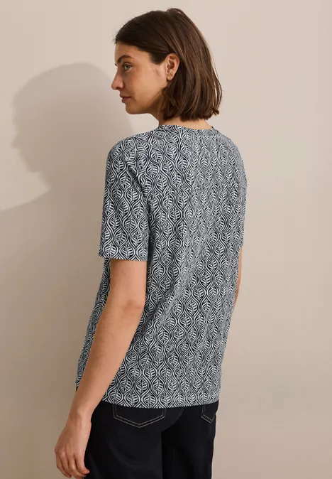 Shirt im Tunika-Look universal blue