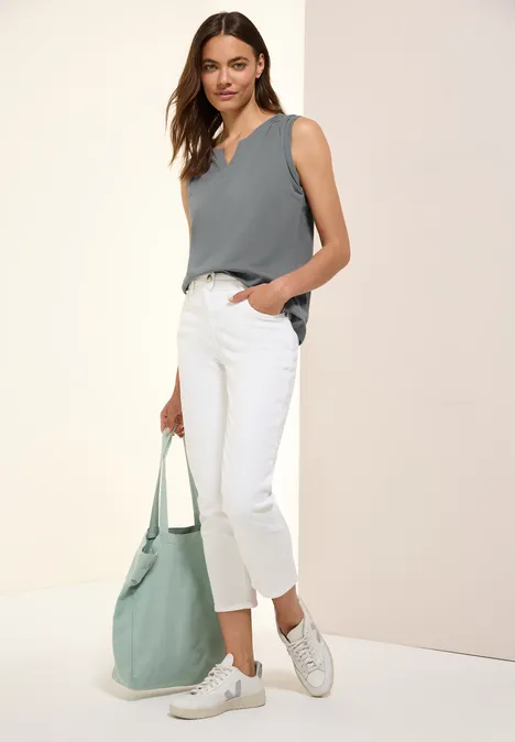 Top in Unifarbe graphite light grey