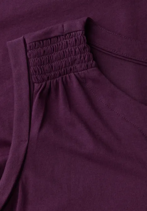 Top in Unifarbe deep berry