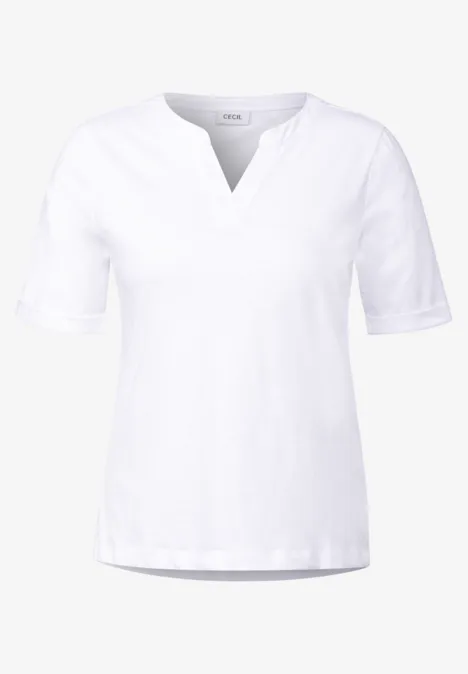 T-Shirt im Tunika-Look White