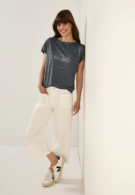 Shirt im Ausbrenner-Look volcanic grey