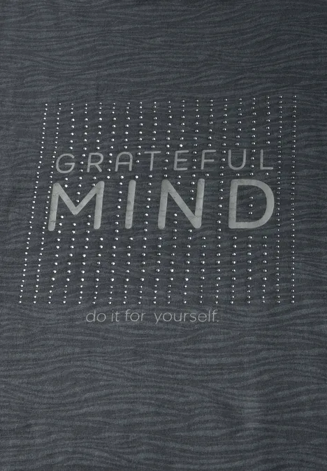 Shirt im Ausbrenner-Look volcanic grey