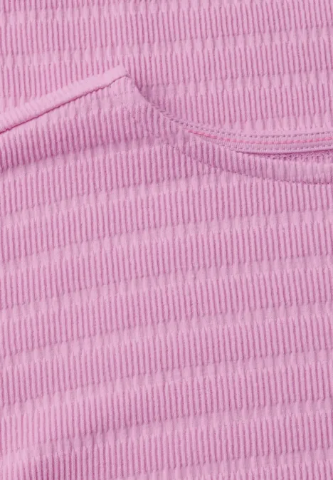 T-Shirt in Smok-Optik cherry blossom pink