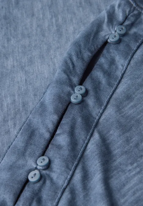 T-Shirt mit Knopfdetail urban navy blue