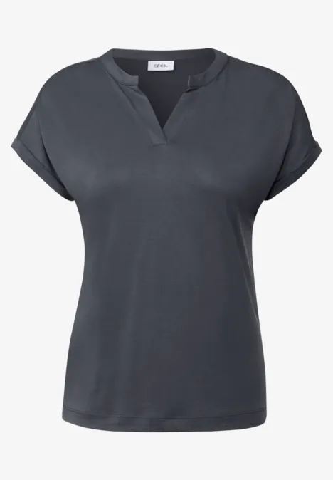 Cupro Touch Jersey T-Shirt volcanic grey