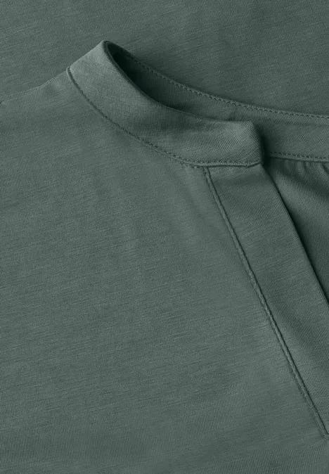 Cupro Touch Jersey T-Shirt dark balmy khaki