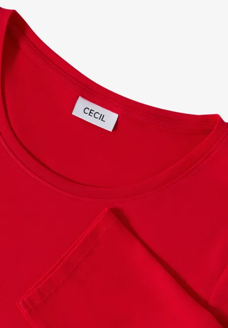 T-shirt de base fiery red