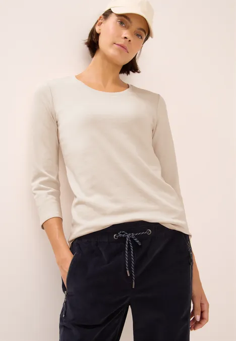 Basic Shirt oat milk beige